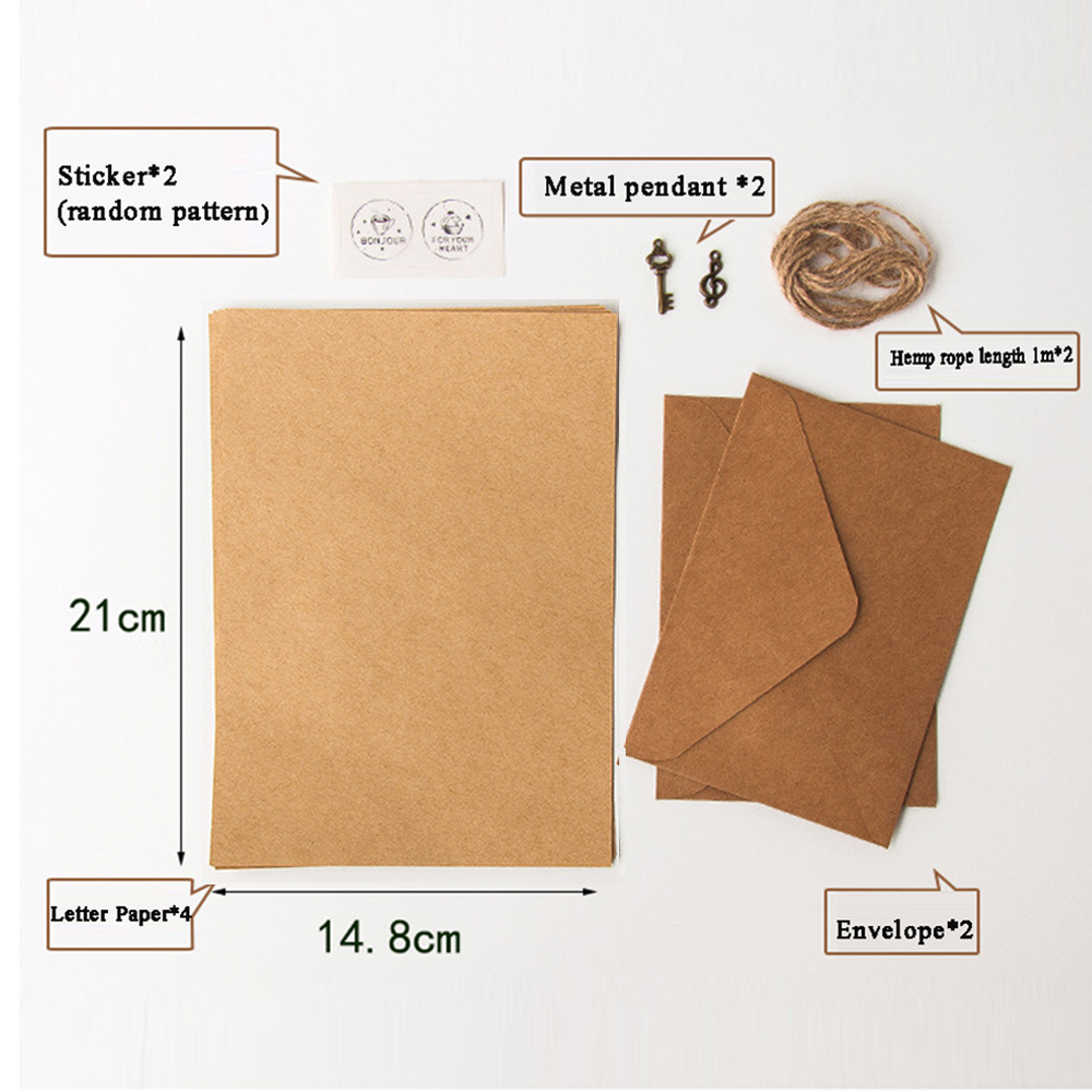 Letter Envelope Kraft - 유럽 ​​스타일 초대장 봉투 빈티지 메일러