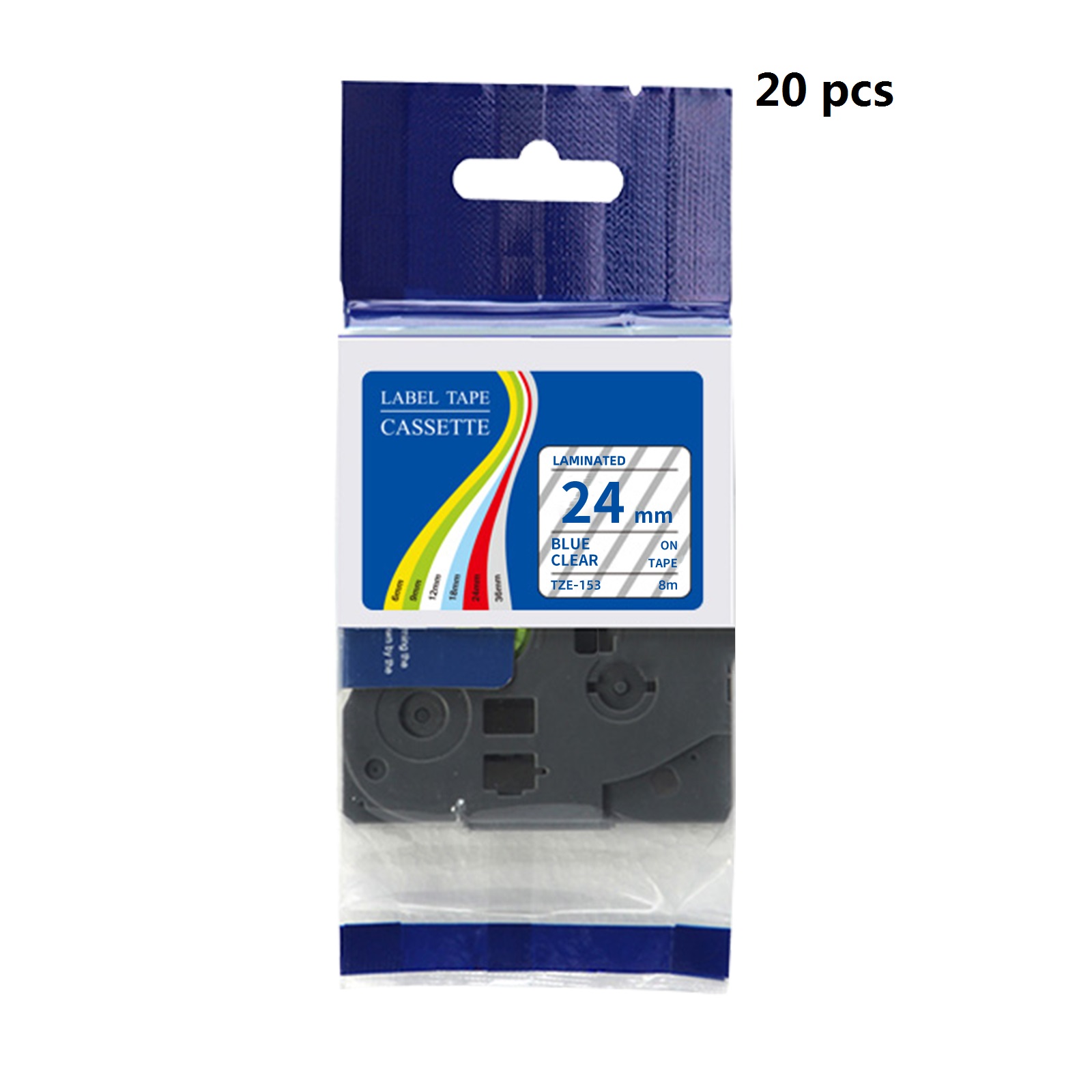 Label Printer Tape - 20개 팩 호환 가능한 브라더 TZe