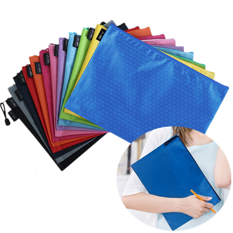 File Folder Hanging - 대용량 A4 지퍼백 방수 옥스포드 폴더