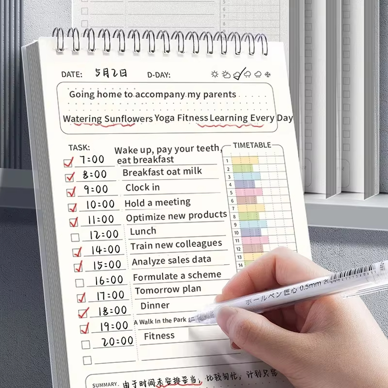 Office Stationery Supply List - 1개 플래너 아젠다 스파이럴 A5 노트북
