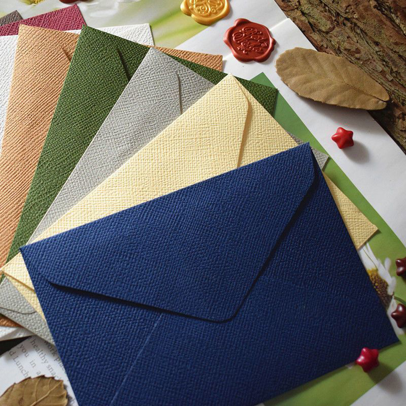 Letter Envelope Kraft - 클래식 화이트 블랙 크래프트 빈 미니