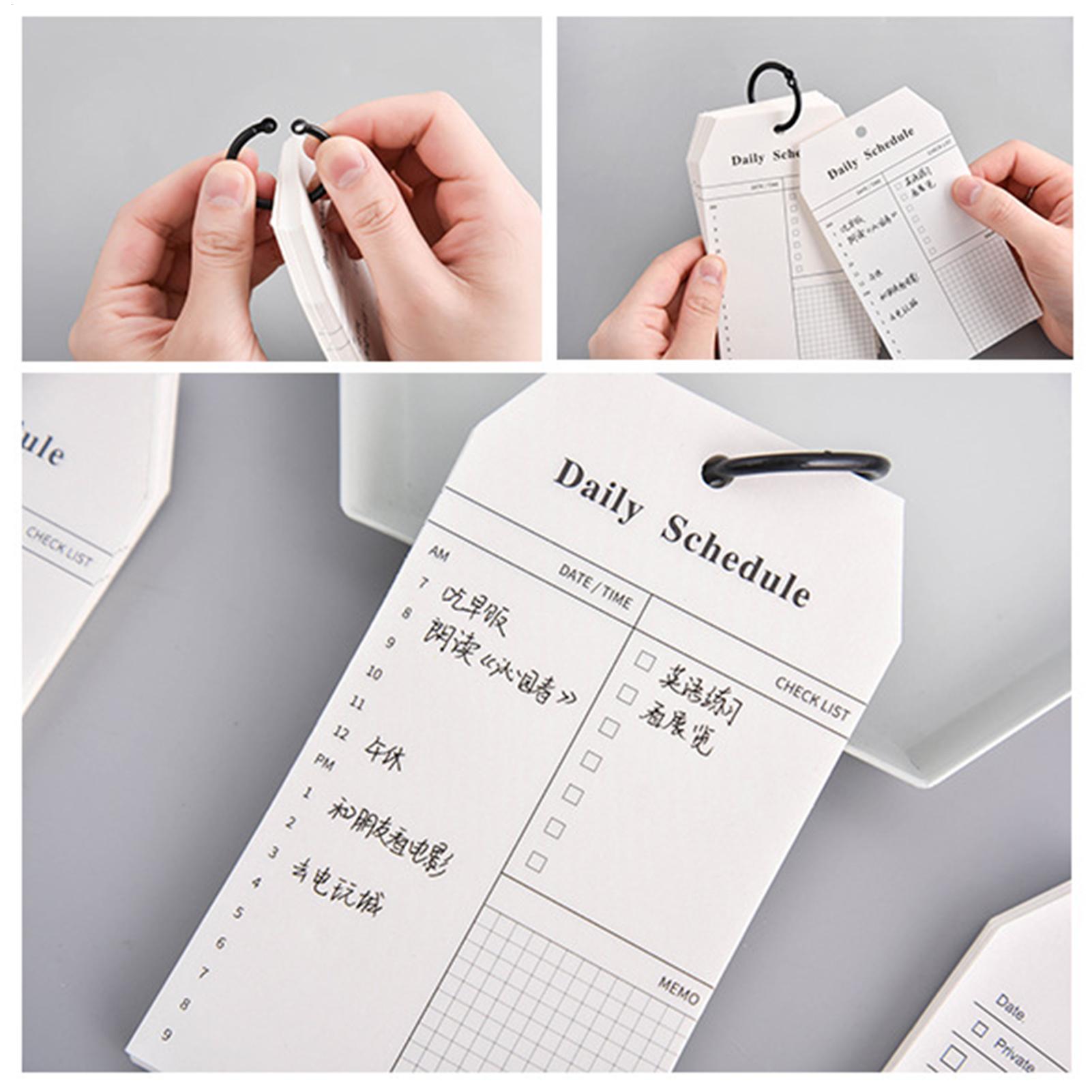 Office Stationery Supply List - 휴대용 메모장 할 일 목록 일일