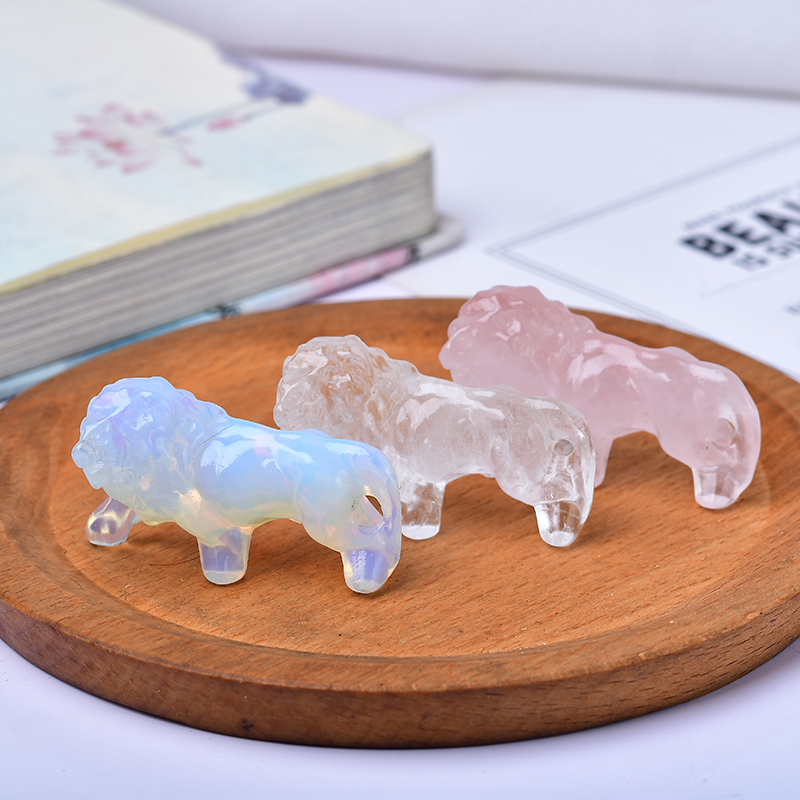천연 크리스탈 흑요석 사자. 선물로 적합한 미네랄 스톤 - Lion Stationery & Office Supply(Kunshan)Co.Ltd 리뷰 및 가격