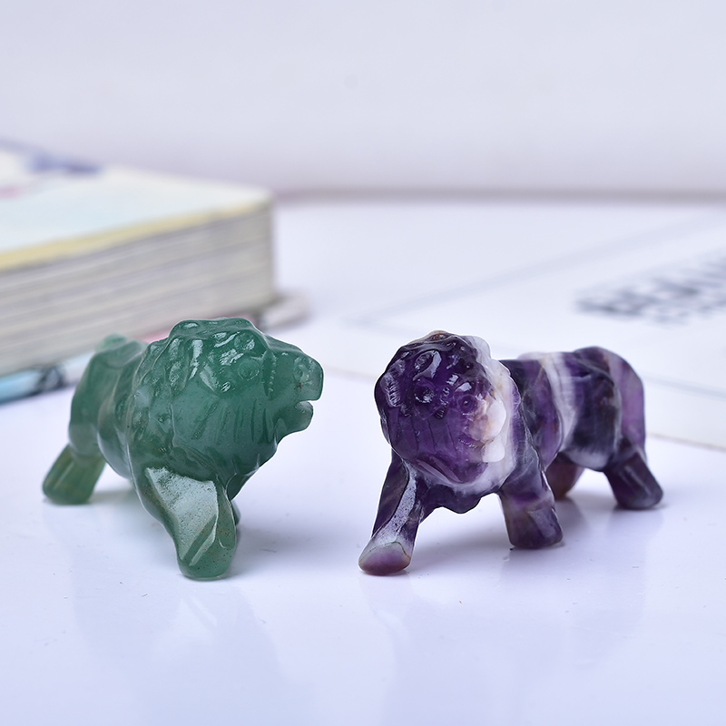 천연 크리스탈 흑요석 사자. 선물로 적합한 미네랄 스톤 - Lion Stationery & Office Supply(Kunshan)Co.Ltd 리뷰 및 가격