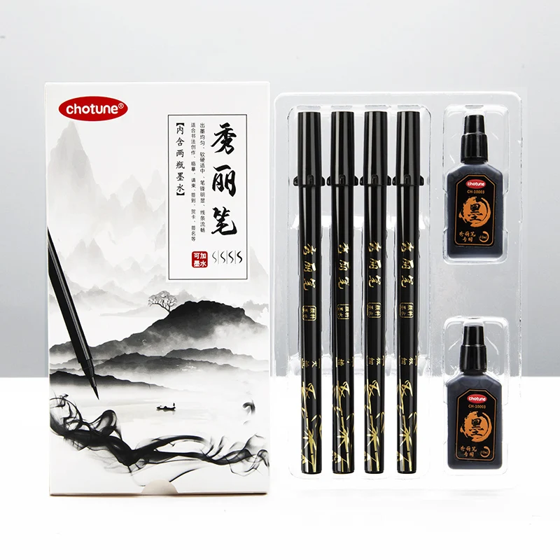 브러시 레터링 펜 세트 검정 잉크 리필 가능 서예 펜  - Fountain Pen Ink 리뷰 및 가격