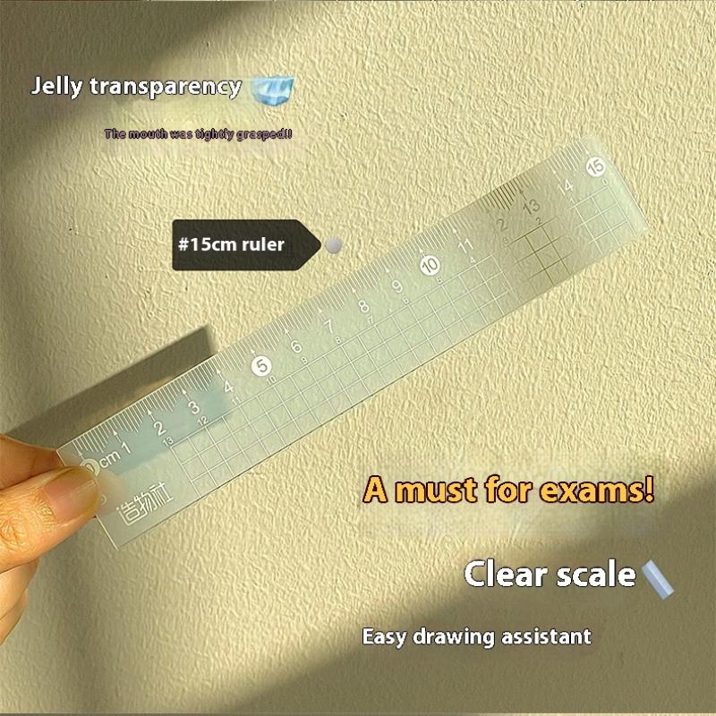 4 개/대 15CM 젤리 눈금자 세트 두꺼운 측정 문구 - Ruler Set Transparent 리뷰 및 가격