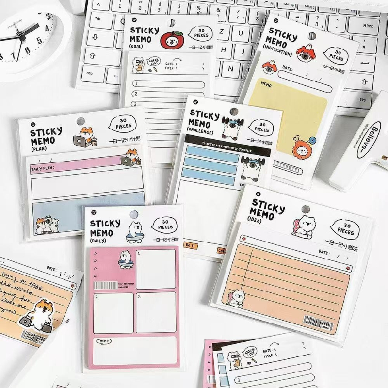 오피스 학용품 하루 한 장의 메모 한국 스타일 귀여운  - Office Stationery Supply List 리뷰 및 가격