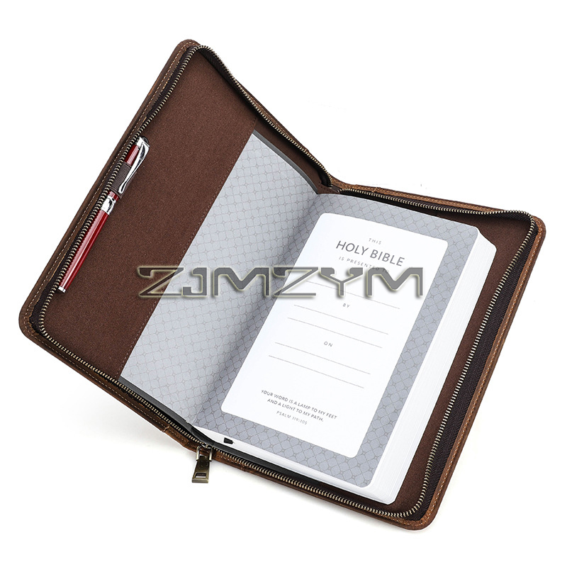 레트로 가죽 노트북 커버 케이스 수제 지퍼 휴대용 가죽 - Office Stationery And Supply 리뷰 및 가격