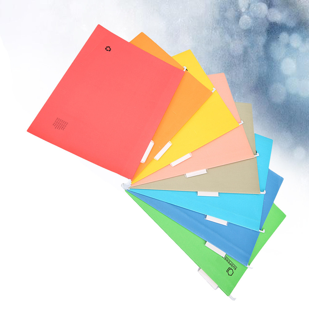 8개입 밝은 색상의 걸이형 파일 폴더 A4 규격, 문서 - File Folder Hanging 리뷰 및 가격