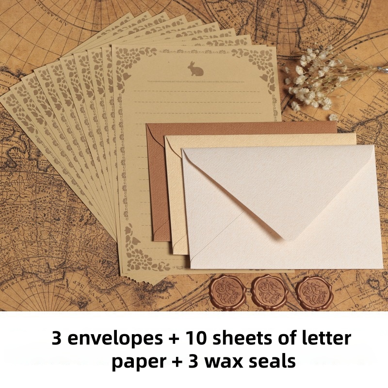 16PCS 빈티지 리넨 봉투 고급 웨딩 초대장 세트 레 - Letter Envelope Kraft 리뷰 및 가격