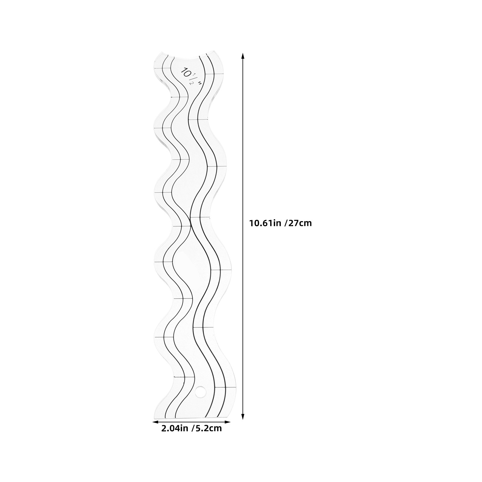 2개 세트 퀼팅 자 세트 투명 아크릴 물결 모양 퀼트  - Ruler Set Transparent 리뷰 및 가격