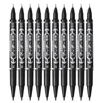 6 개/대 도매 트윈 팁 영구 마커 펜 파인 포인트 방 - Fountain Pen Ink 리뷰 및 가격