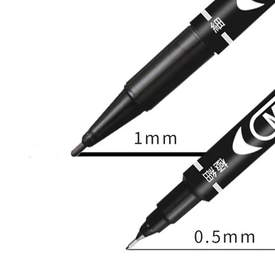 6 개/대 도매 트윈 팁 영구 마커 펜 파인 포인트 방 - Fountain Pen Ink 리뷰 및 가격