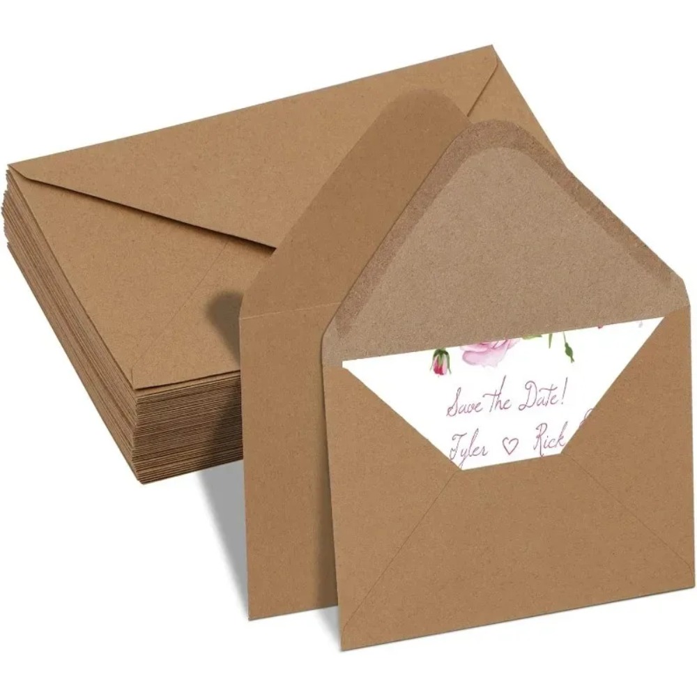 50Pcs 클래식 브라운 크래프트 빈 미니 종이 창 봉 - Letter Envelope Kraft 리뷰 및 가격