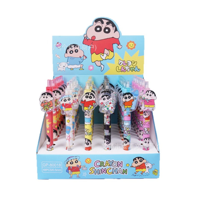 48 개/상자 크레용 신찬 포인트 펜 만화 잉크 젤 펜 - Office Stationery And Supply 리뷰 및 가격