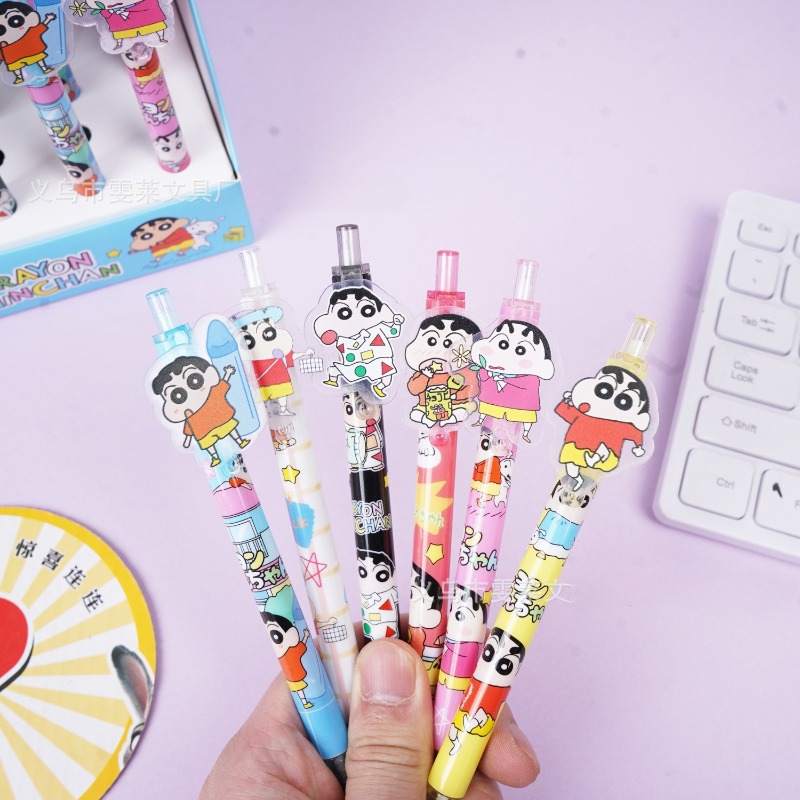 48 개/상자 크레용 신찬 포인트 펜 만화 잉크 젤 펜 - Office Stationery And Supply 리뷰 및 가격