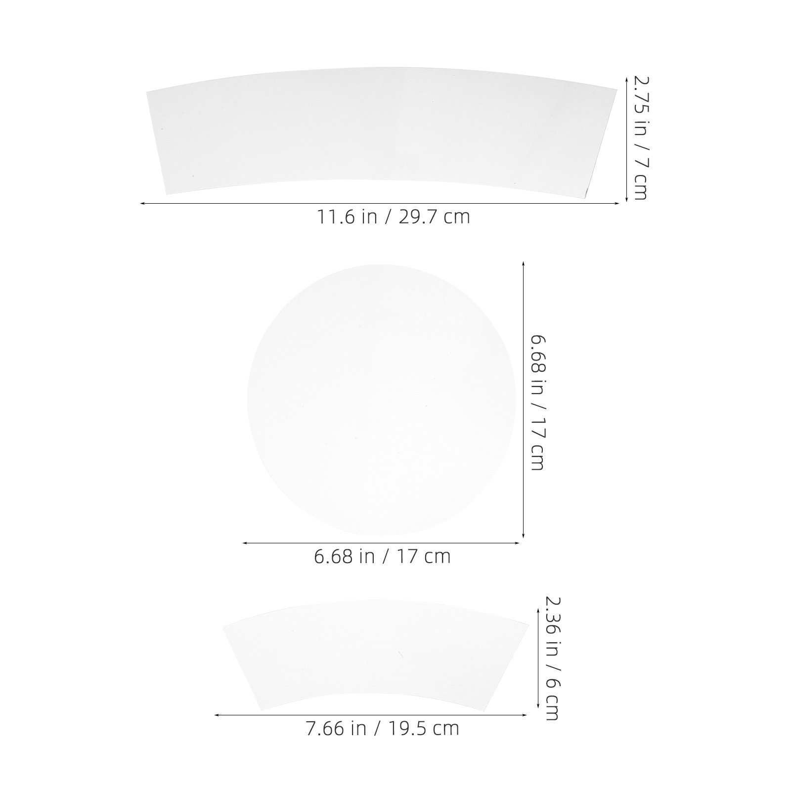 3Pcs 투명 아크릴 퀼팅 템플릿 세트 고정밀 재봉 자 - Ruler Set Transparent 리뷰 및 가격