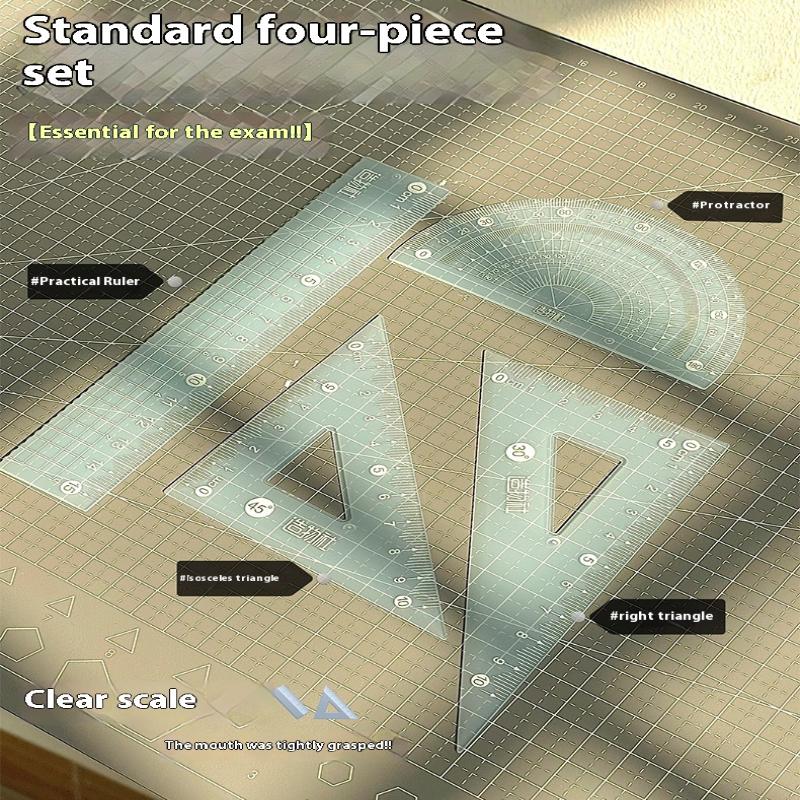 4개/세트 투명 측정자 학생 선물 15CM 젤리 자 세 - Ruler Set Transparent 리뷰 및 가격
