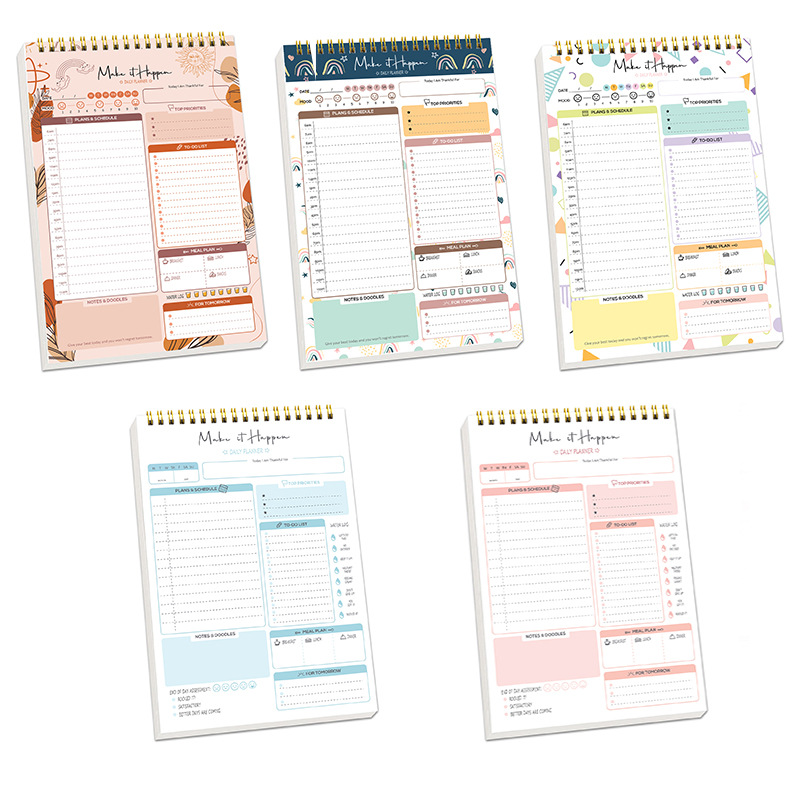 플래너 아젠다 스파이럴 A5 노트 일정표 일일 계획 할 - Office Stationery Supply List 리뷰 및 가격