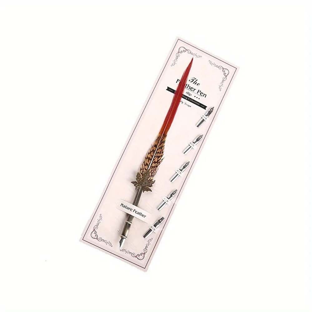 유럽식 빈티지 공작 깃털 펜, 물에 담근 서예용 잉크펜 - Fountain Pen Ink 리뷰 및 가격