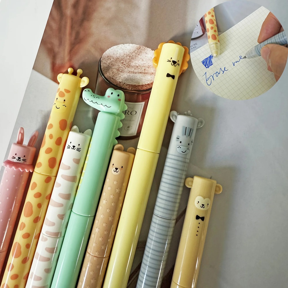 8pcs Kawaii 동물 머리 프레스 다운 펜 학교  - Lion Stationery & Office Supply(Kunshan)Co.Ltd 리뷰 및 가격