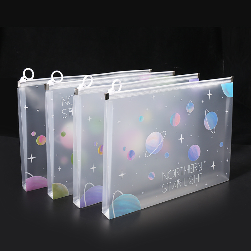 4/12pcs A4 공간 지퍼 폴더 파일 가방 파우치  - Office Stationery And Supply 리뷰 및 가격