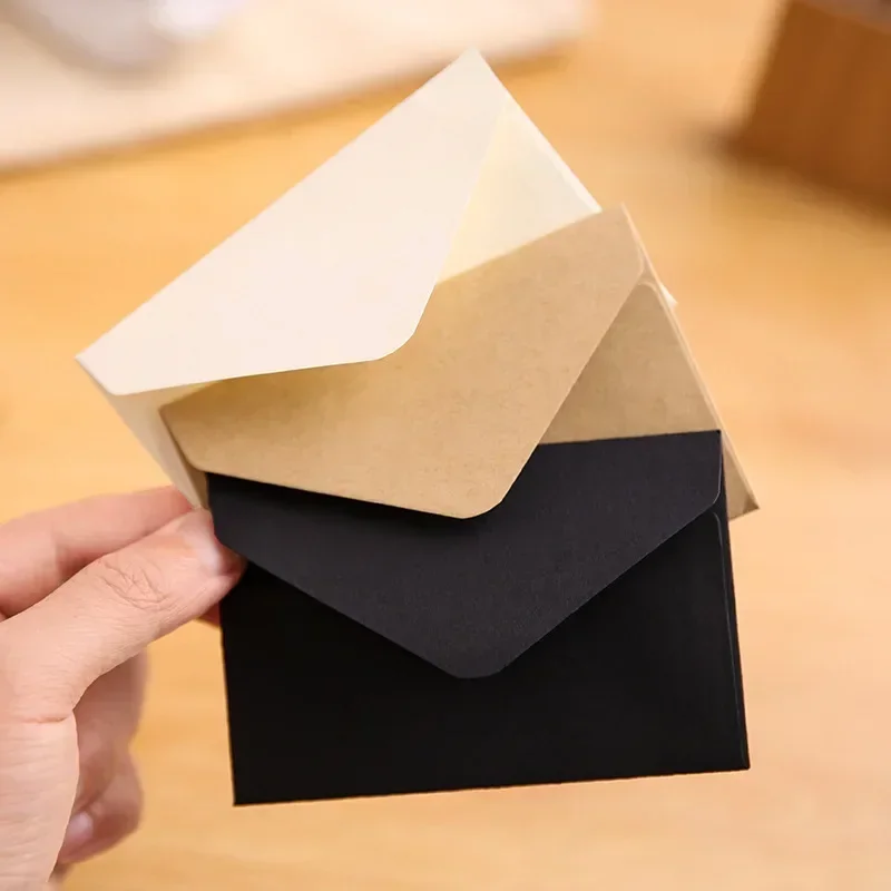 20/40/80PCS 클래식 화이트 블랙 크래프트 빈  - Letter Envelope Kraft 리뷰 및 가격